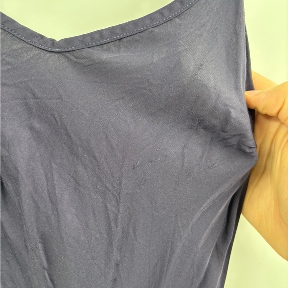 Nation ltd navy blue viscose coquette girly slip midi length dress size xs - Picture 4 of 13